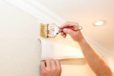 Pose de papier peint à Courjeonnet — revêtements muraux et toiles de verre